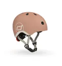 Scoot & Ride LED-Helm Größe XXS - mocha – Mocha mit LED-Licht